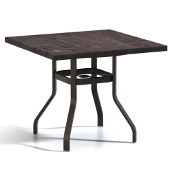Homecrest Timber 42" Square Balcony Universal Base Table - No Umbrella Hole - 3742SBTMNU