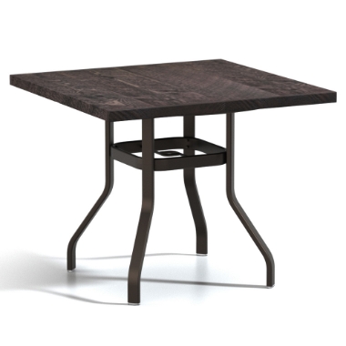 Homecrest Timber 42" Square Balcony Universal Base Table - No Umbrella Hole - 3742SBTMNU