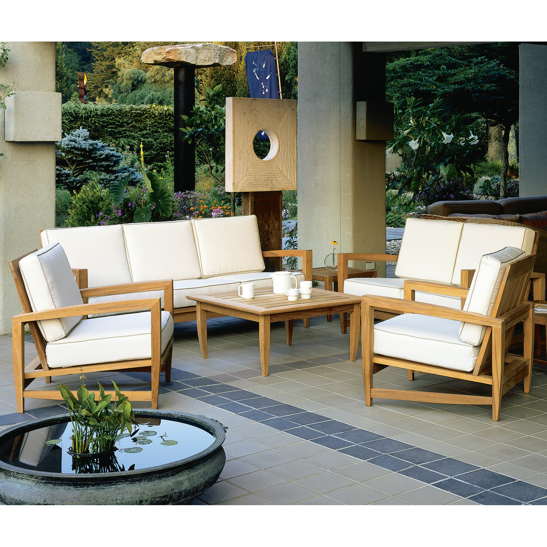 Kingsley Bate Amalfi Teak Outdoor Set - KB-AMALFI-SET1