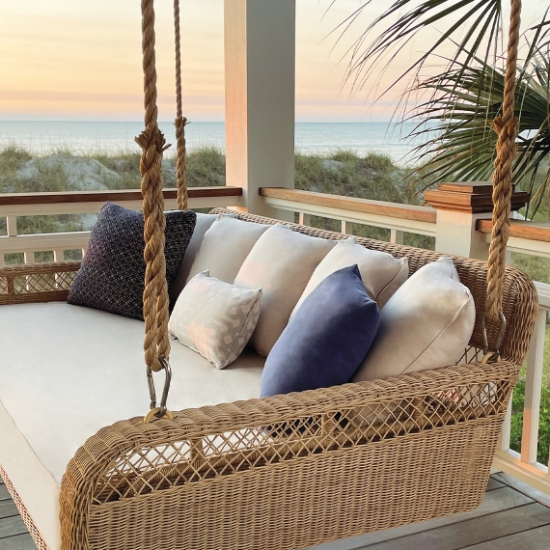 Amelia Hanging Daybed side