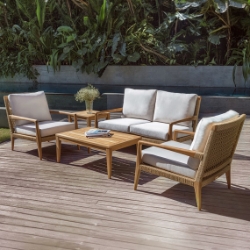 Kingsley Bate Barcelona Deep Seating Teak Patio Set - KB-BARCELONA-SET1
