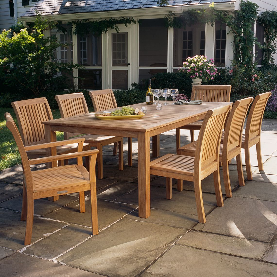 Kingsley Bate Chelsea Teak Dining Set for 8 - KB-CHELSEA-SET3