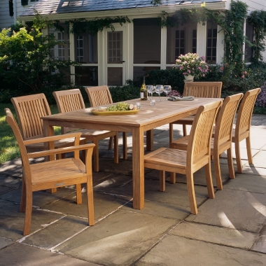 Kingsley Bate Chelsea Teak Dining Set for 8 - KB-CHELSEA-SET3