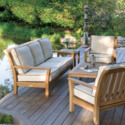 Kingsley Bate Chelsea Teak Sofa and Lounge Chair Set - KB-CHELSEA-SET5