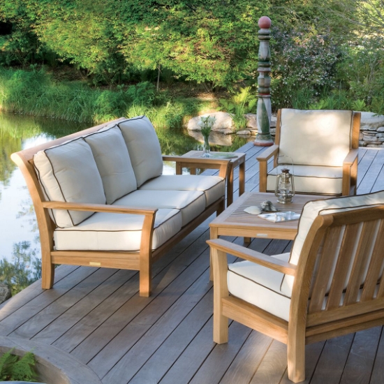 Chelsea Teak Sofa and Lounge Chair Set