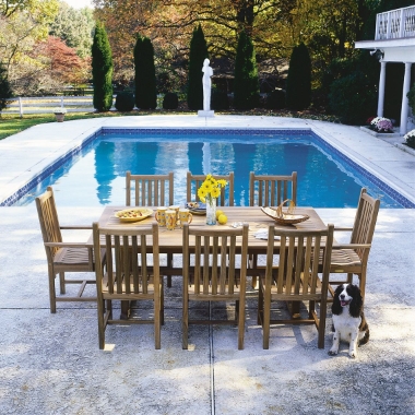 Kingsley Bate Teak Classic Dining Set - KB-CLASSIC-SET1