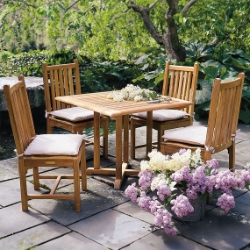 Kingsley Bate Classic Teak Square Dining Set for 4 - KB-CLASSIC-SET2