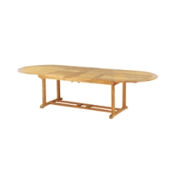 Kingsley Bate Essex 80-114" Oval Extension Dining Table with Fold-Away Leaves - TR114