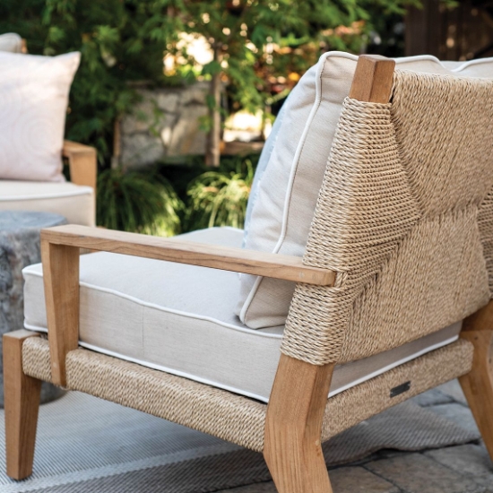 Kingsley Bate Hadley Deep Seating Lounge Chair frame detail