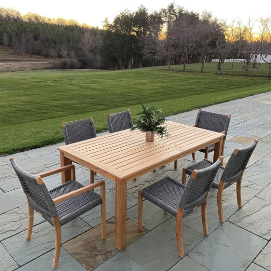 Kingsley Bate Hudson Dining Set for 6 - KB-HUDSON-SET2