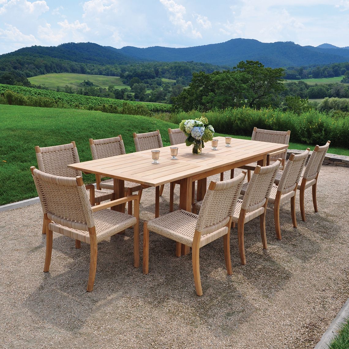 Kingsley Bate Hyannis Extension Dining Table - Thumbnail 3