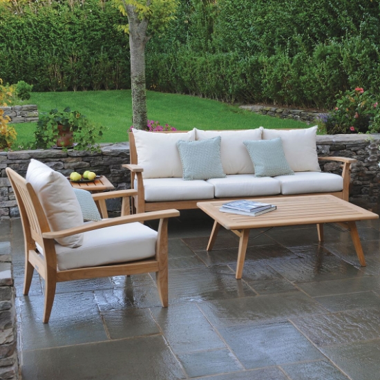 Ipanema Teak Sofa and Lounge Chair Patio Set