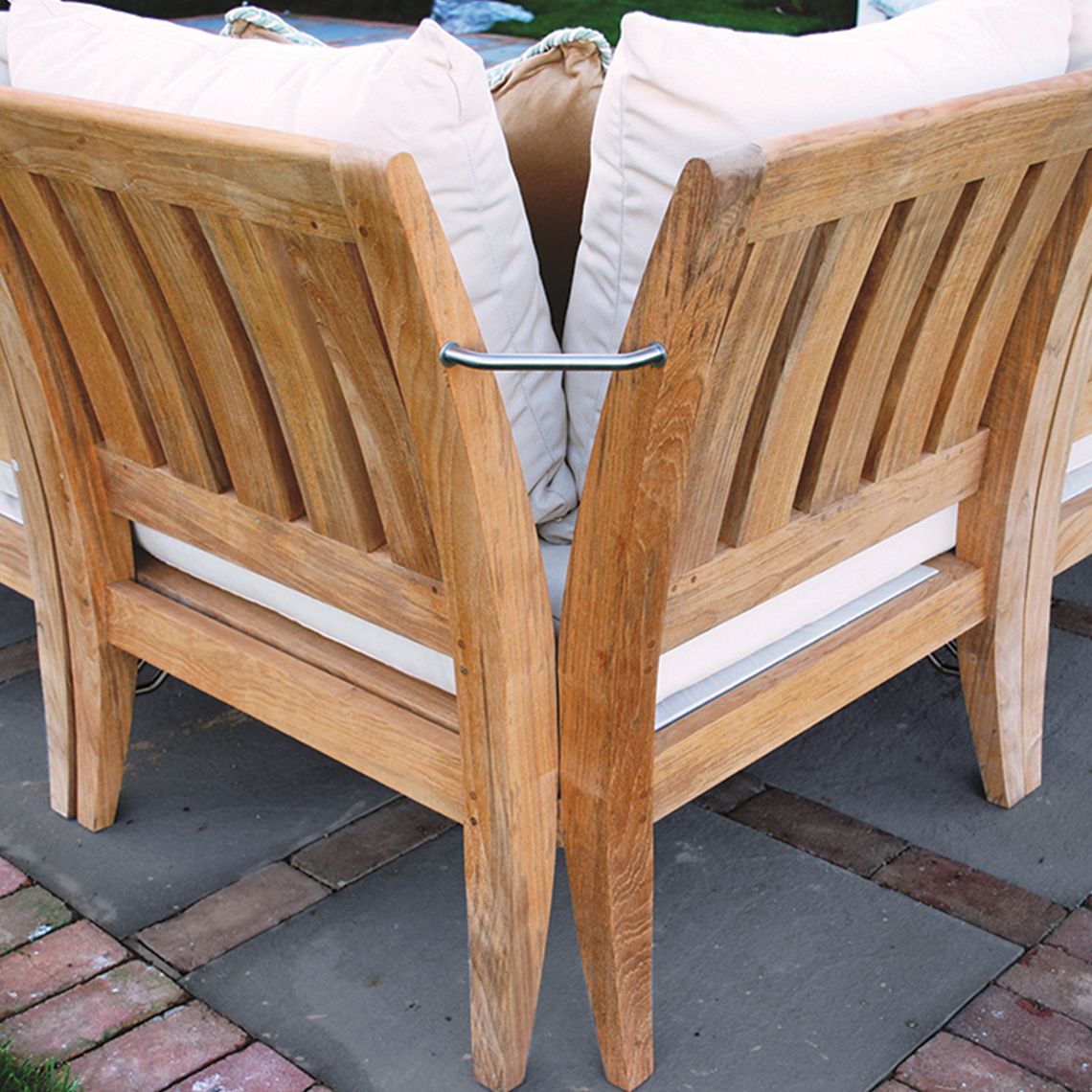 Kingsley Bate Ipanema Corner Sectional Chair back