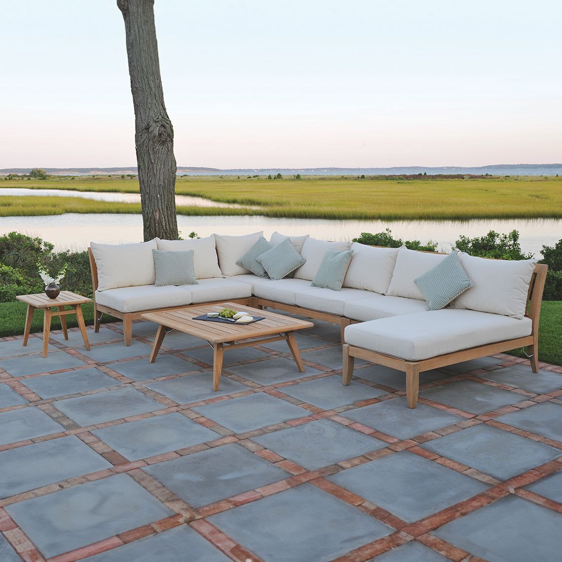 Ipanema Modern Teak Sectional