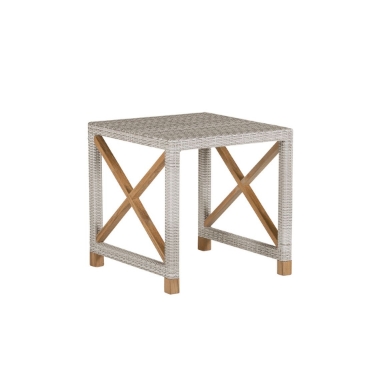 Kingsley Bate Jupiter 20" Square Side Table with Glass Top - JP20