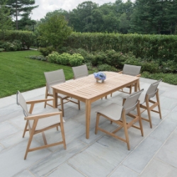 Kingsley Bate Marin Teak Dining Set for 6 - KB-MARIN-SET1