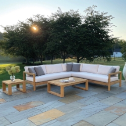 Kingsley Bate Montauk Teak Outdoor Sectional - KB-MONTAUK-SET2
