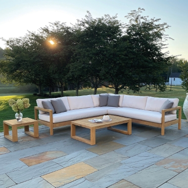 Kingsley Bate Montauk Teak Outdoor Sectional - KB-MONTAUK-SET2