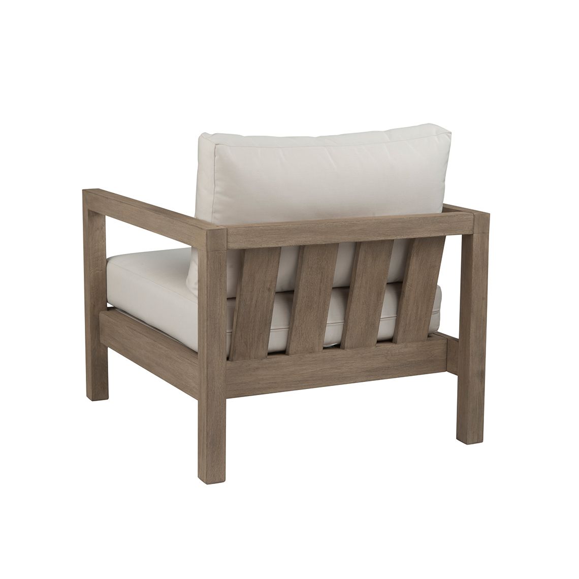 Montauk Vintage Teak Deep Seating Lounge Chair back