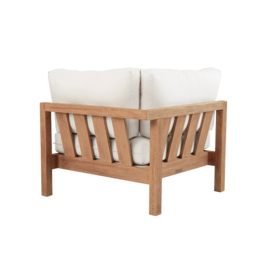 Montauk Vintage Teak Sectional Corner Chair back