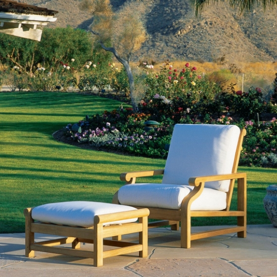 Nantucket Deep Seating Lounge Chair and Ottoman