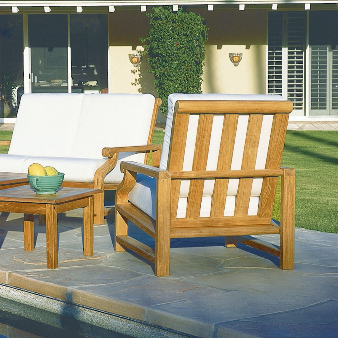 Kingsley Bate Nantucket Deep Seating Lounge Chair back