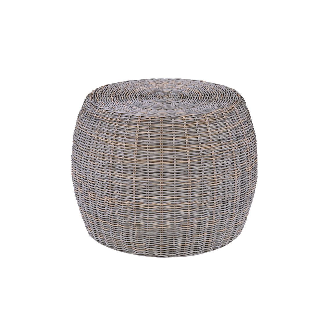 Kingsley Bate Ojai 24.5" Round Side Table with Glass - OA25