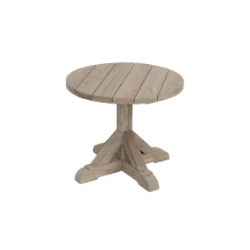 Kingsley Bate Provence 24" Round Side Table in Vintage Teak - PV24