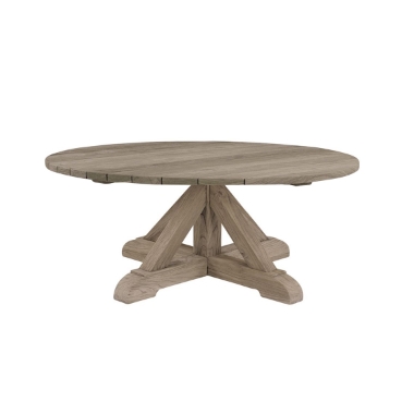 Kingsley Bate Provence 42" Round Coffee Table in Vintage Teak - PV42