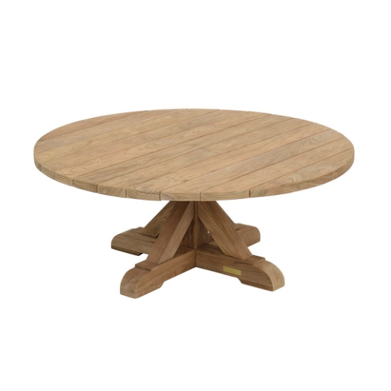 Kingsley Bate Provence 42" Round Teak Coffee Table - PV42R