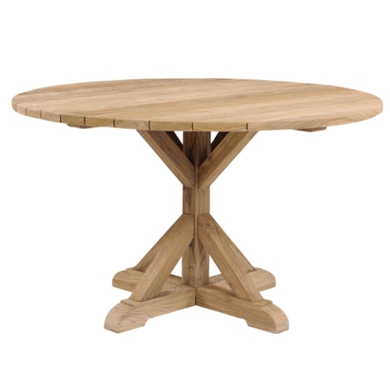 Kingsley Bate Provence 59" Round Teak Dining Table - PV59R