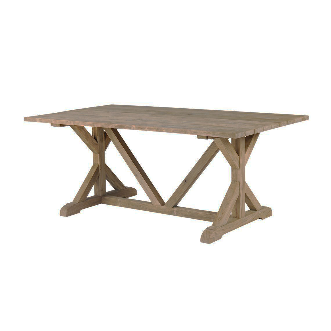 Kingsley Bate Provence 73" x 39" Rectangle Farmhouse Table in Vintage Teak - PV73