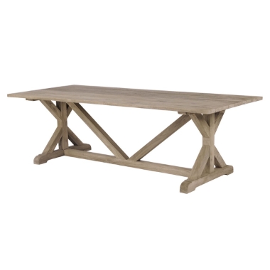 Kingsley Bate Provence 96" x 39" Rectangle Farmhouse Table in Vintage Teak - PV96
