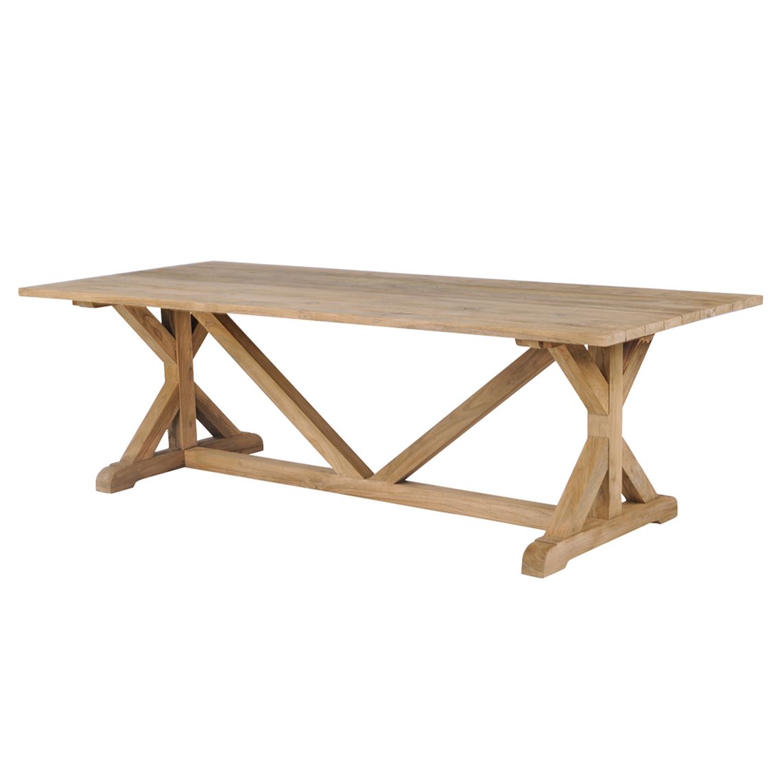 Kingsley Bate Provence 96" x 39" Rectangle Teak Farmhouse Table - PV96R