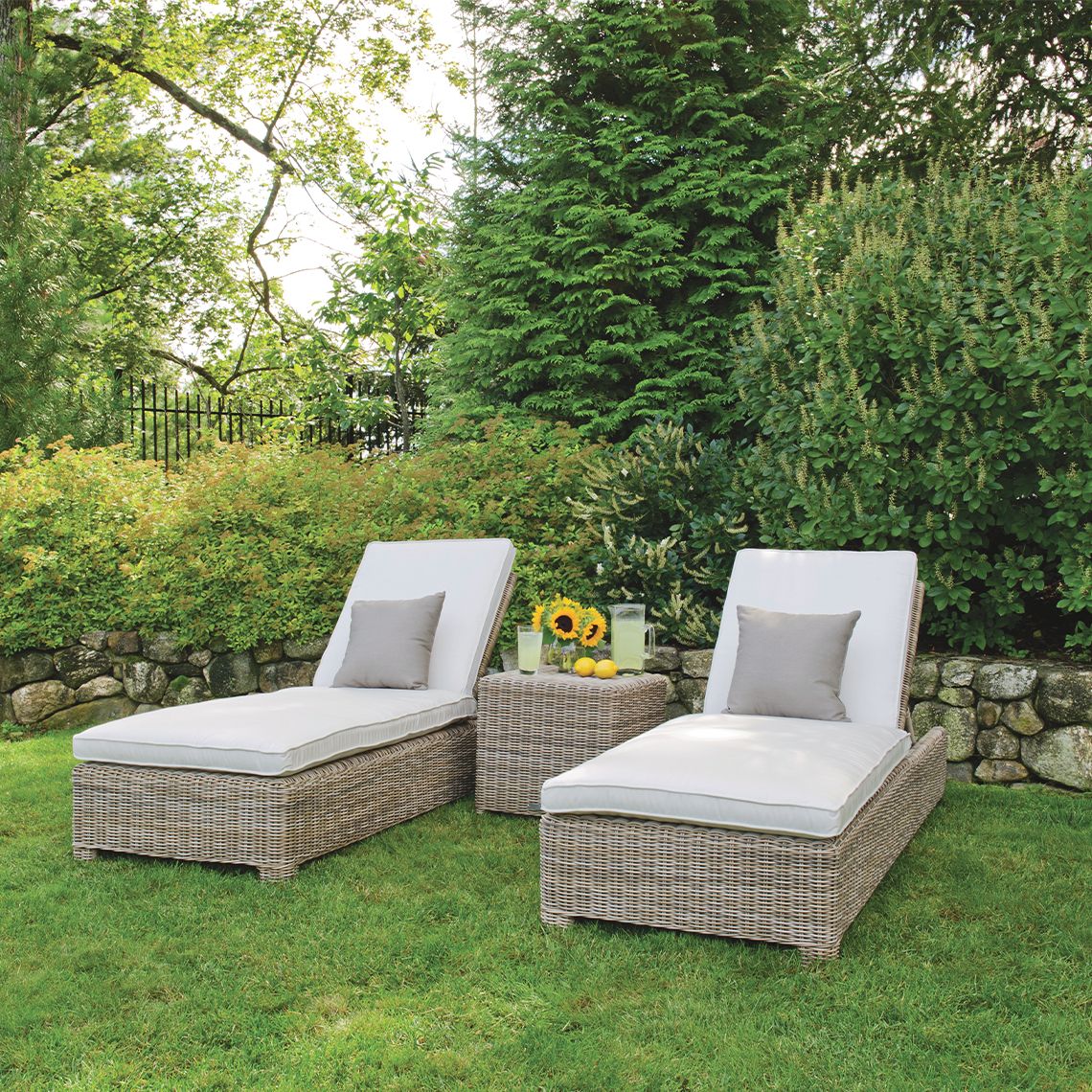 Kingsley Bate Sag Harbor Chaise Lounge Set - KB-SAGHARBOR-SET5
