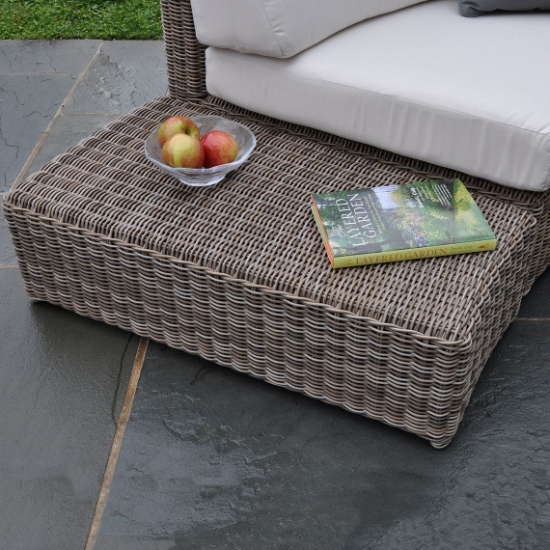 Sag Harbor Sectional Curved Wedge Table lifestyle