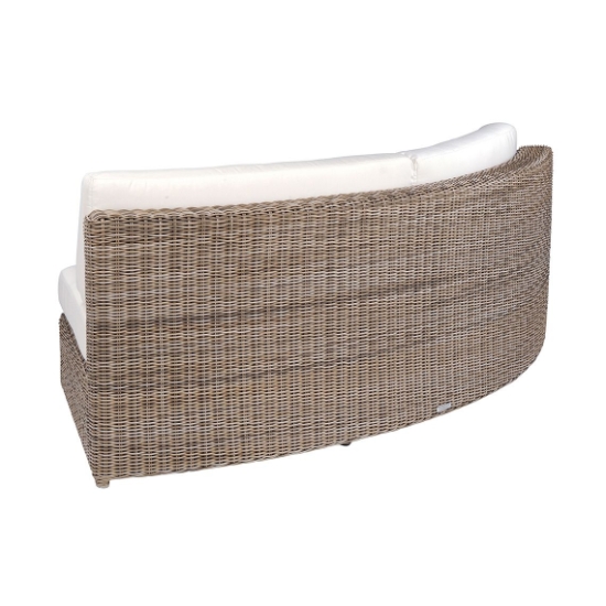 Sag Harbor Sectional Curved Armless Settee back