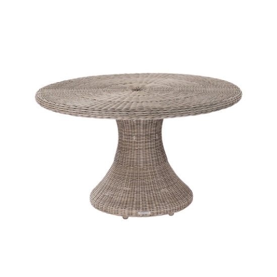 Sag Harbor 52" Round Dining Table with Glass Top