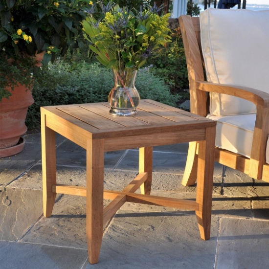 Somerset 20" Square Side Table lifestyle