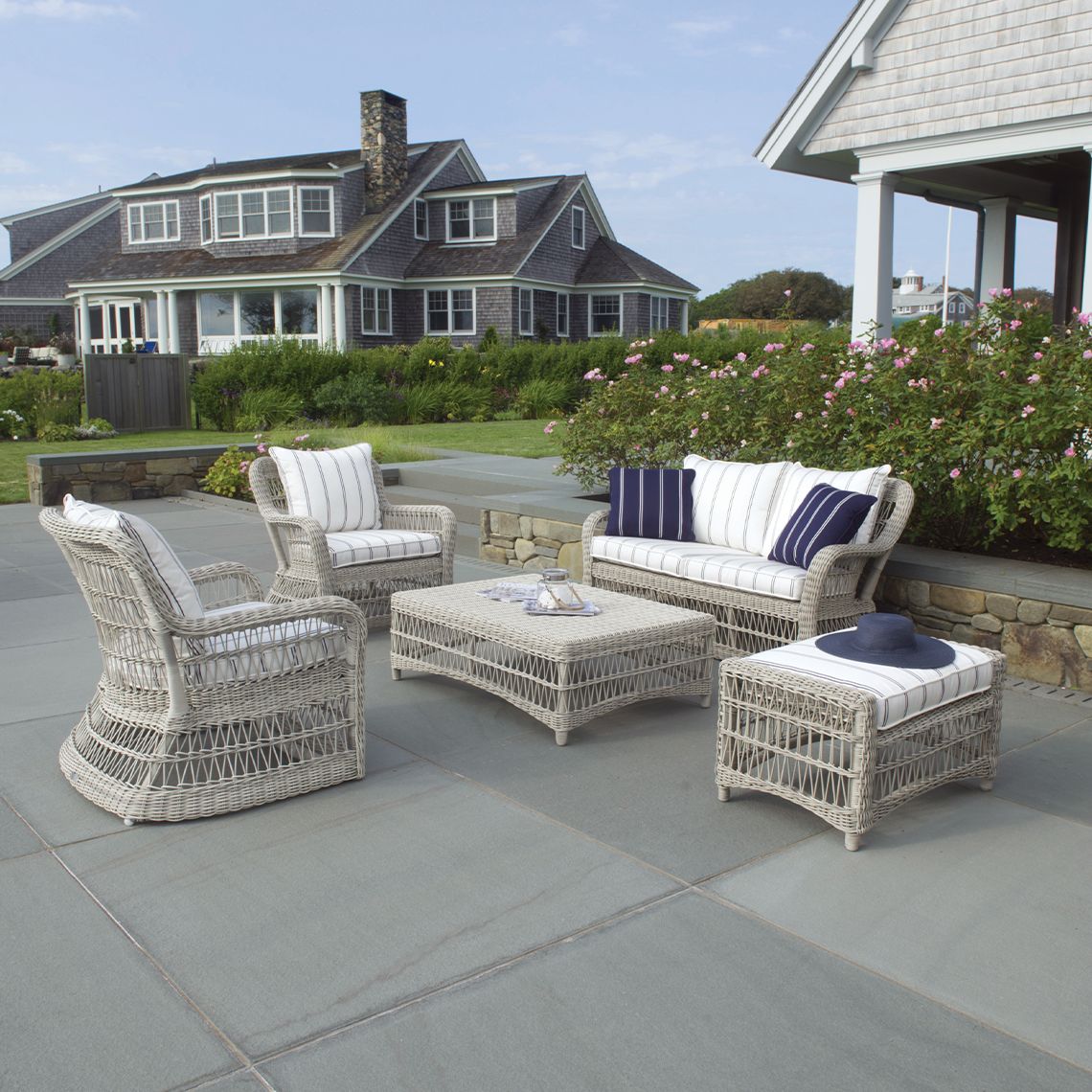 Kingsley Bate Southampton Wicker Patio Set - KB-SOUTHAMPTON-SET1