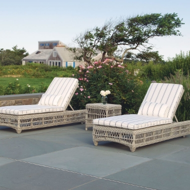 Kingsley Bate Southampton Wicker Chaise Lounge Set - KB-SOUTHAMPTON-SET4
