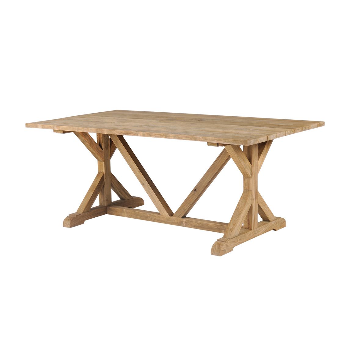 Provence 73" x 39" Rectangle Farmhouse Table in Vintage Teak