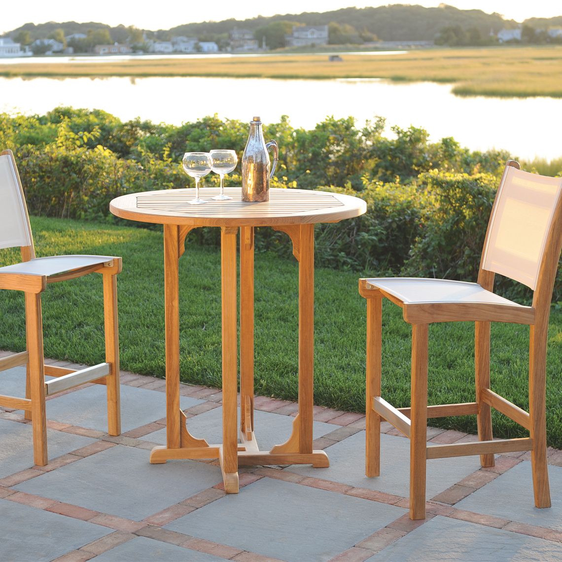 Kingsley Bate St. Tropez Teak Bar Set - KB-STTROPEZ-SET2