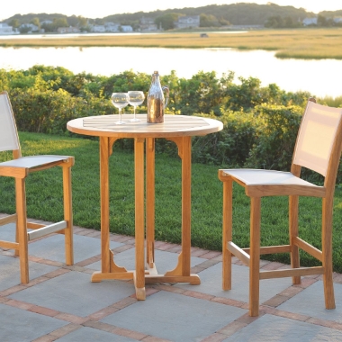 Kingsley Bate St. Tropez Teak Bar Set - KB-STTROPEZ-SET2