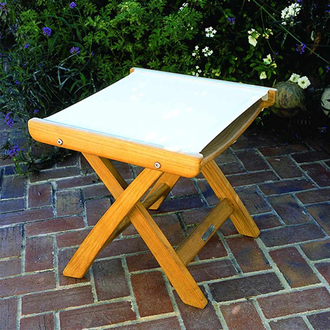 St. Tropez Adjustable Folding Ottoman lifestyle