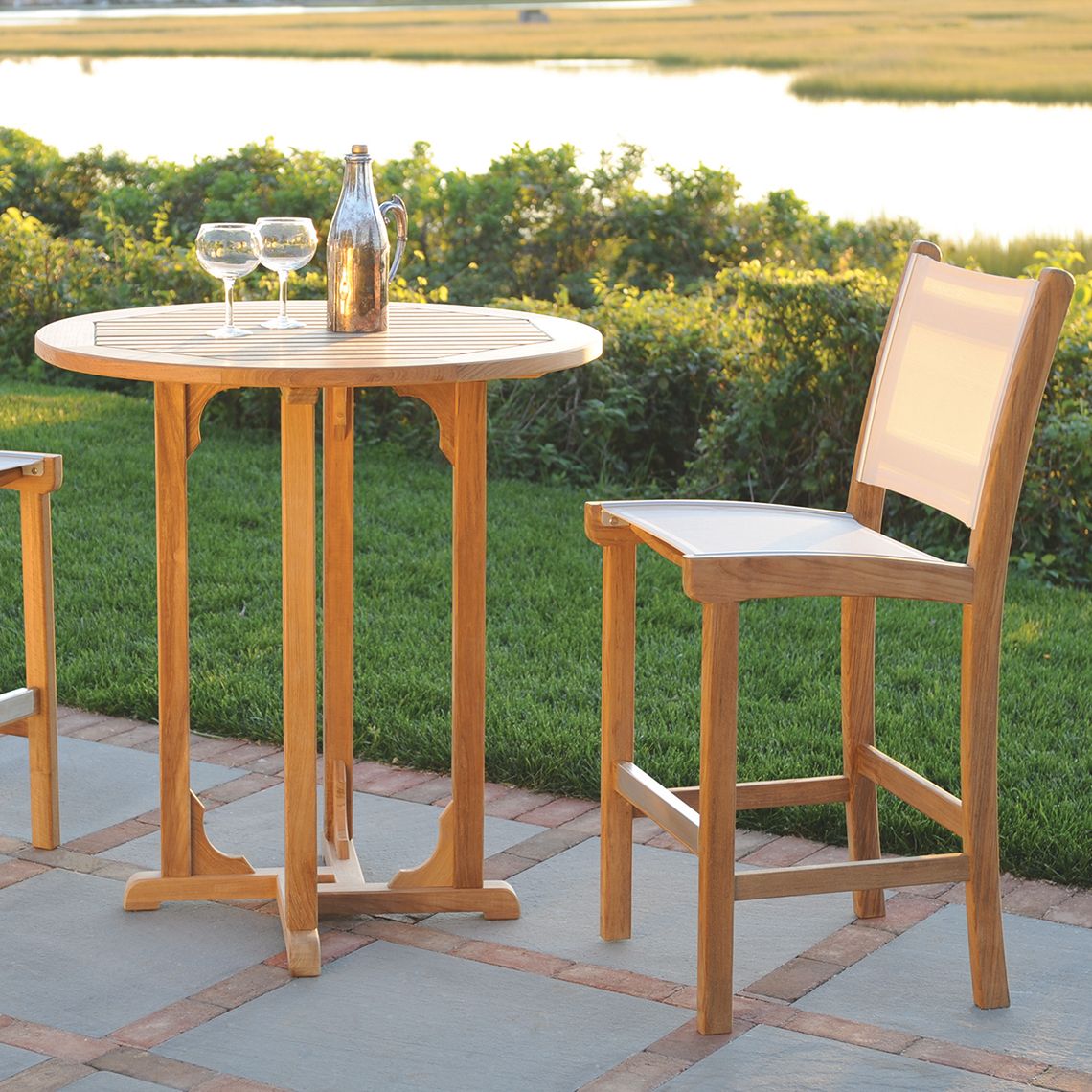 St. Tropez Armless Bar Chair lifestyle