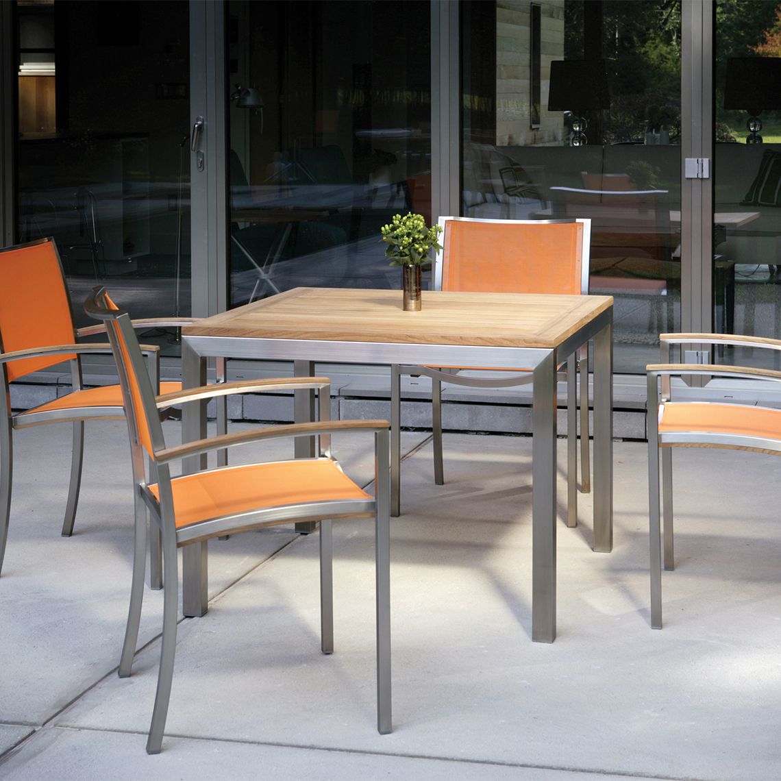 Tiburon Square Dining Set with Armchairs