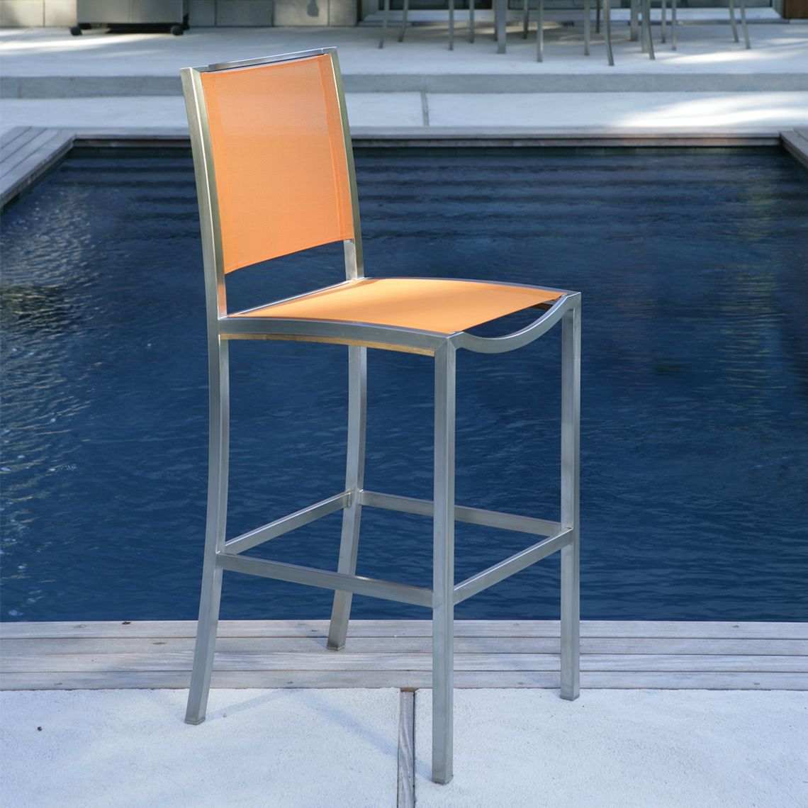 Tiburon Armless Bar Chair lifestyle