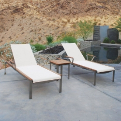 Kingsley Bate Tivoli Modern Chaise Lounger Set for 2 - KB-TIVOLI-SET3