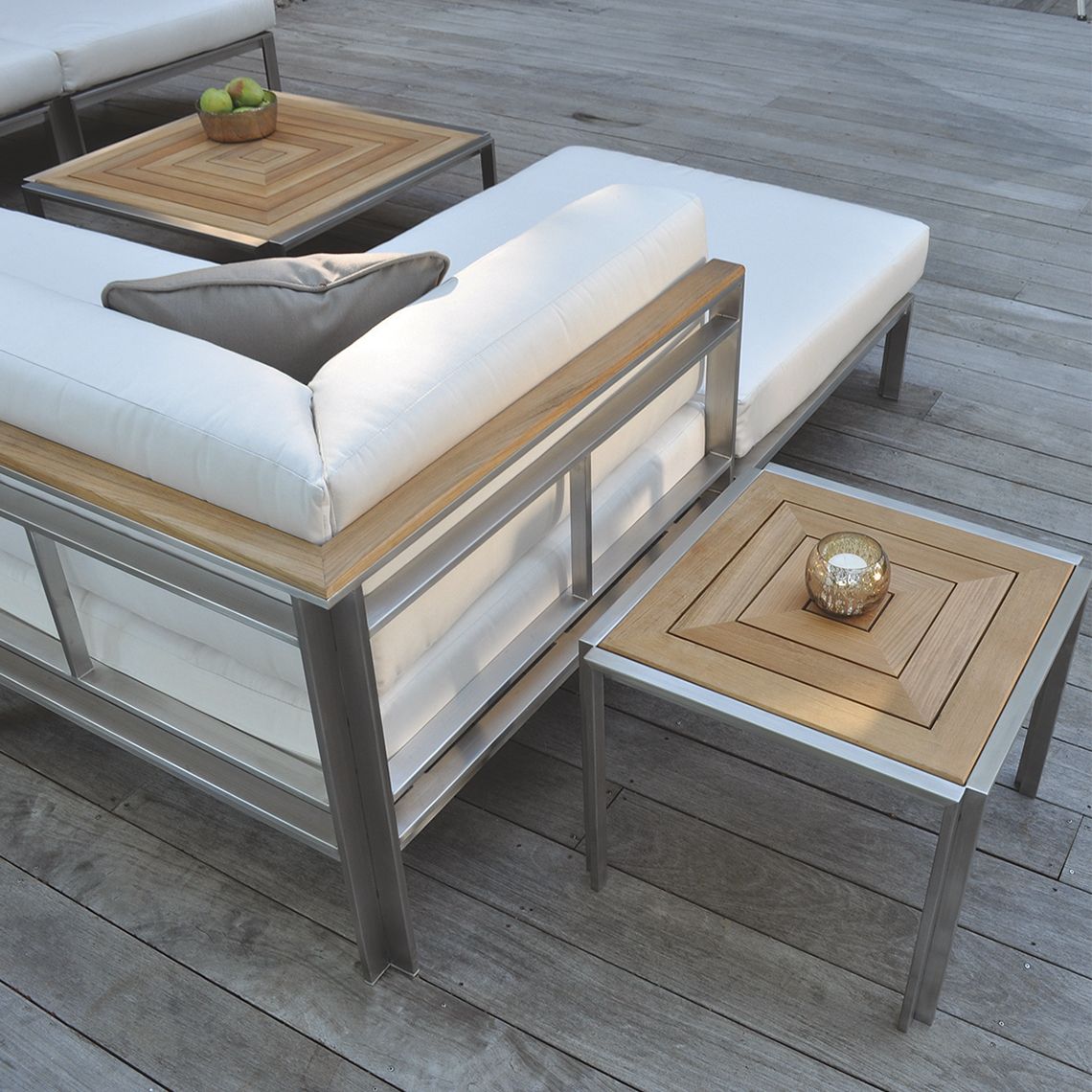 Tivoli 19.5" Square Sectional Side Table lifestyle
